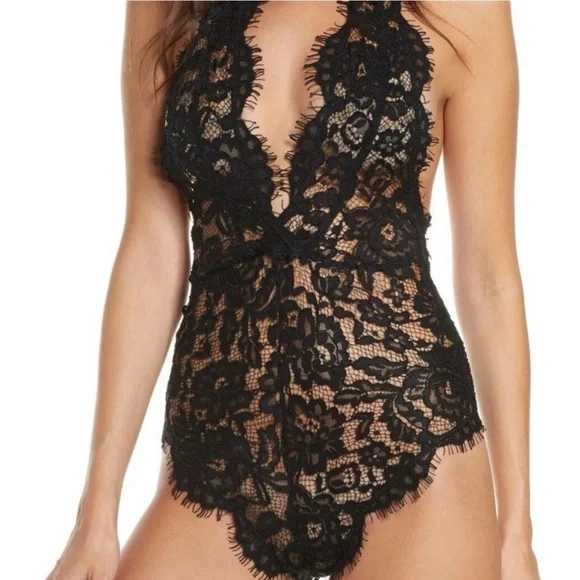 Bluebella incredible chic Black Lace Bodysuit with someone or themselves. - Picture 2 of 9